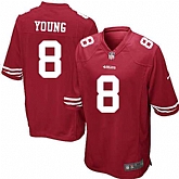 Nike Men & Women & Youth 49ers #8 Steve Young Red Team Color Game Jersey,baseball caps,new era cap wholesale,wholesale hats